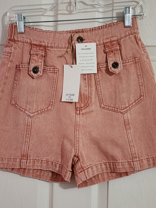 new in Pants - High-Waist Denim Shorts. NWT
